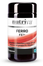 NUTRIVA FERRO FE2+ Eisen Bisglycinat Tabletten zuckerfrei und glutenfrei für Schwangere und Stillende 50 Stück – Bild 1 von 1