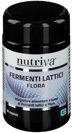 Nutriva Flora Nahrungsergänzungsmittel mit Milchfermenten vegan und laktosefrei 50 Kapseln – Bild 1 von 5