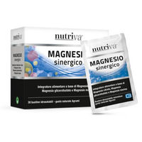 Produktbild von Nutriva Magnesium Synergie Pulver vegan glutenfrei 66 g