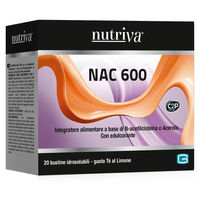 Produktbild von NUTRIVA NAC 600 Pulver mit Acerola und Hagebutte 20 Beutel