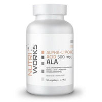 Produktbild von NutriWorks Alpha-Liponsäure 500 mg Kapseln ohne Zusatzstoffe
