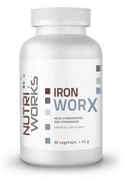NutriWorks Iron Works Eisen Fumarat Kapseln ohne Zusatzstoffe 90 Stück – Bild 1 von 1