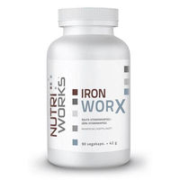 Produktbild von NutriWorks Iron Works Eisen Fumarat Kapseln ohne Zusatzstoffe 90 Stück