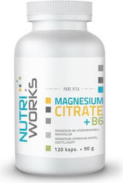 Nutriworks Magnesiumcitrat mit Vitamin B6 120 Kapseln ohne Zusatzstoffe – Bild 1 von 1