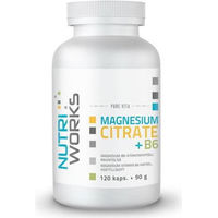 Produktbild von Nutriworks Magnesiumcitrat mit Vitamin B6 120 Kapseln ohne Zusatzstoffe