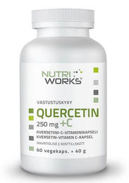 NutriWorks Quercetin mit Ascorbinsäure 250 mg 60 Kapseln ohne Zusatzstoffe für Sportler – Bild 1 von 1