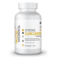 Produktbild von NutriWorks Strong Curcumin mit Piperin Kapseln ohne Zusatzstoffe