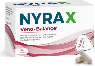 Nyrax Veno Balance Phytokomplex Kräuter-Komplex Kapseln vegan 120 Stück – Bild 1 von 2