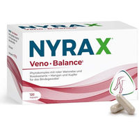 Produktbild von Nyrax Veno Balance Phytokomplex Kräuter-Komplex Kapseln vegan 120 Stück