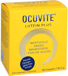 Ocuvite Lutein Plus Vitamin-Kombination Kapseln ohne Zusatzstoffe für Erwachsene 180 Stück – Bild 1 von 1