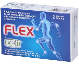 Oh International FLEX UC II Kapseln mit Typ II Kollagen aus Huhn 30 Stück – Bild 1 von 1