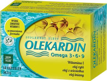 Olekardin Omega 3-6-9 mit Ginseng Kapseln 30 Stück – Bild 1 von 1