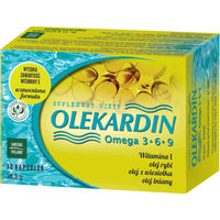 Produktbild von Olekardin Omega 3-6-9 mit Ginseng Kapseln 30 Stück