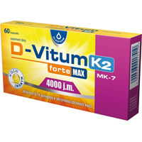 Produktbild von OLEOFARM D-Vitum Stark Vitamin D3 4000 IE und K2 Nahrungsergänzung 60 Weichkapseln für Erwachsene