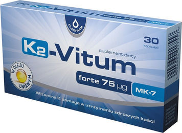 Oleofarm K2 Vitum Forte Vitamin K2 MK-7 75 µg Kapseln 30 Stück – Bild 1 von 1