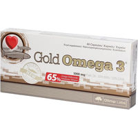 Produktbild von Olimp Gold Omega 3 Kapseln für Erwachsene und Sportler