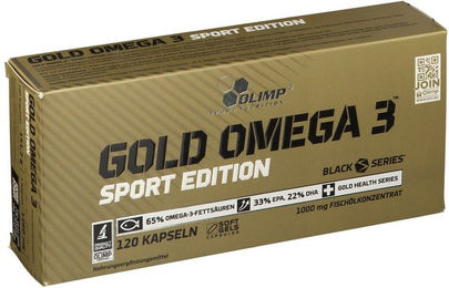 Olimp Gold Omega 3 Sport Edition Kapseln für Sportler 120 Stück – Bild 1 von 2