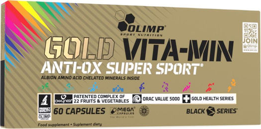 Olimp Gold VITA-MIN Anti-OX Super Sport Multivitamin-Präparat für Sportler 60 Kapseln – Bild 1 von 4