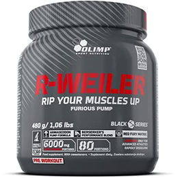 Olimp R-Weiler Pre Workout Booster Pulver Red Punch zuckerfrei 480g – Bild 1 von 2