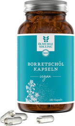 Ölmühle Solling Borretschöl Kapseln Bio Vegan ohne Zusatzstoffe 180 Stück – Bild 1 von 2