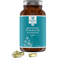 Produktbild von Ölmühle Solling Schwarzkümmelöl Kapseln Bio vegan ohne Zusatzstoffe 180 Stück