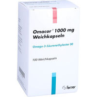 Produktbild von Omacor 1000 mg Weichkapseln 100 Stück von 1 0 1 Carefarm