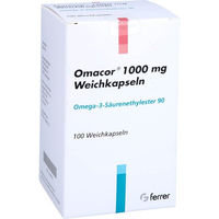 Produktbild von Omacor Aaragon Pharma Omega-3 Weichkapseln 1000 mg 100 Stück