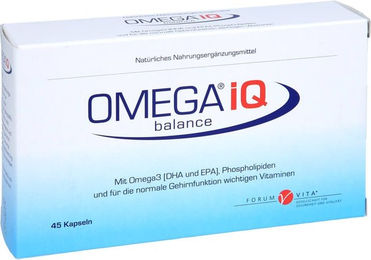 Omega IQ Forum Vita Kapseln vegan laktosefrei und glutenfrei 45 Stück – Bild 1 von 1