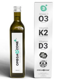 omega3zone Omega 3 Öl mit Vitamin D3 und K2 Zitronengeschmack 500 ml für Schwangere und Stillende – Bild 1 von 5