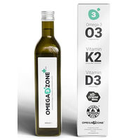 Produktbild von omega3zone Omega 3 Öl mit Vitamin D3 und K2 Zitronengeschmack 500 ml für Schwangere und Stillende