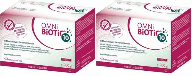 OMNi BiOTiC 10 Institut Allergosan Pulver vegan glutenfrei laktosefrei für Kinder – Bild 1 von 2