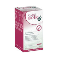 Produktbild von OMNi-BiOTiC 6 Pulver 300 g mit 150 Portionen vegan glutenfrei laktosefrei und hefefrei für Erwachsene und Kinder