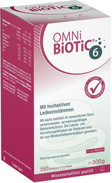 OMNi BiOTiC 6 Pulver mit 6 Bakterienstämmen und Inulin, 300 g, vegan, glutenfrei und laktosefrei – Bild 1 von 9