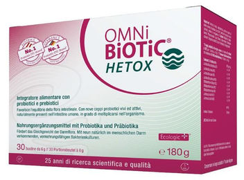 OMNi-BiOTiC HETOX Sticks, 30 Beutel à 6 Gramm, glutenfrei, laktosefrei und hefefrei – Bild 1 von 1