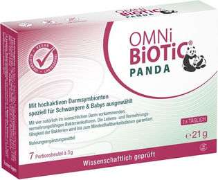 OMNi BiOTiC Panda Pulver für Schwangere, Stillende und Kinder, glutenfrei und laktosefrei, 7 x 21 g – Bild 1 von 2