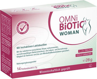 Omni Biotic Woman Pulver 28 g glutenfrei und laktosefrei für Frauen, Schwangere und Stillende – Bild 1 von 2