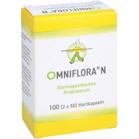 Produktbild von Omniflora N Probiotika Kapseln von Heilpflanzenwohl GmbH ohne Zusatzstoffe für Erwachsene und Kinder 100 Stück