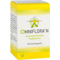 Produktbild von Omniflora N Probiotika Kapseln von Heilpflanzenwohl GmbH ohne Zusatzstoffe für Erwachsene und Kinder 20 Stück
