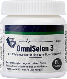 Omniselen 3 Boma Lecithin GmbH Selen 100 µg Tabletten für Erwachsene 60 Stück – Bild 1 von 2