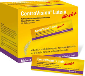 OmniVision CentroVision Lutein direkt Granulat Pulver vegetarisch und laktosefrei für Erwachsene – Bild 1 von 1