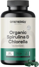 OnEnergy BIO Spirulina & Chlorella Superfood-Mischung vegan Kapseln 120 Stück – Bild 1 von 1