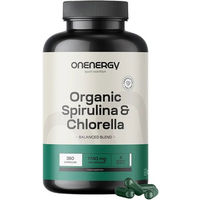 Produktbild von OnEnergy BIO Spirulina & Chlorella Superfood-Mischung vegan Kapseln 120 Stück