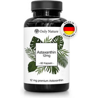 Produktbild von Only Nature Astaxanthin 12 mg Kapseln vegan ohne Zusatzstoffe 60 Stück