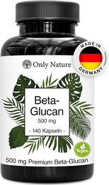 Only Nature Beta Glucan 500 mg Kapseln 140 Stück vegan ohne Zusatzstoffe – Bild 1 von 9
