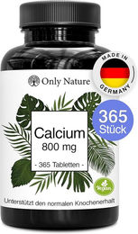 Only Nature Calcium Tabletten mit 800 mg Carbonat vegan 365 Stück – Bild 1 von 3