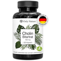 Produktbild von Only Nature Cholin Bitartrate hochdosiert 700 mg Kapseln 120 Stück laborgeprüft