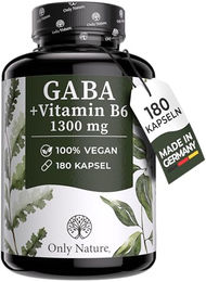 Only Nature GABA Kapseln 148 mg vegan ohne Zusatzstoffe 180 Stück – Bild 1 von 5
