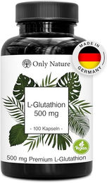 Only Nature L-Glutathion hochdosiert vegan Kapseln ohne Zusatzstoffe – Bild 1 von 4