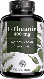 Only Nature L-Theanin Kapseln hochdosiert 400 mg vegan 180 Stück – Bild 1 von 6