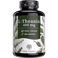 Produktbild von Only Nature L-Theanin Kapseln hochdosiert 400 mg vegan 180 Stück